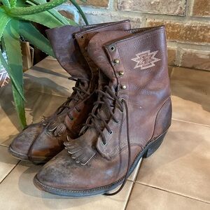 Cowgirl leather booties